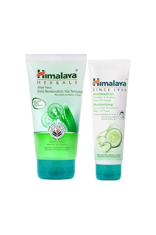 Nemlendirici Aloe Vera Özlü Nemlendirici Yüz Temizleme Jeli 150 ML + Peeling Etkili Yüz Maskesi 75 ML