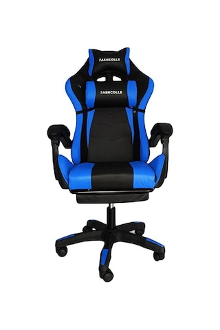 Fashcolle Masaj Özellikli Oyuncu Koltuğu Mavi - Siyah