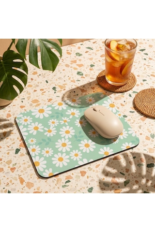 Tabloe Papatya Desenli Kaydırmaz Mouse Pad - 23x19 Cm - Kaydırmaz Tabanlı Kaliteli Mousepad Çok Renkli Tabloe Papatya Desenli Kaydırmaz Mouse Pad - 23x19 Cm - Kaydırmaz Tabanlı Kaliteli Mousepad Çok Renkli