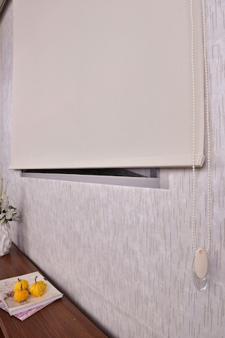 Krem Karartma Düz Etek Dilimsiz Ds-screen 2 Blackout Zebra Stor Güneşlik Perde 180 X 200