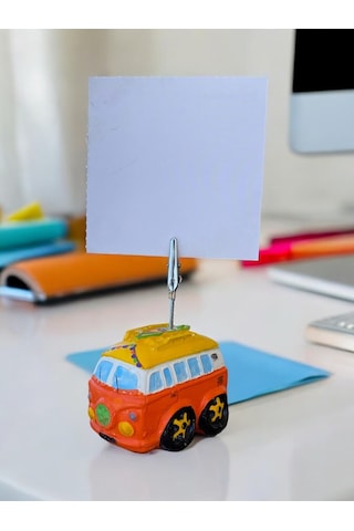 Turuncu Woswos Temalı Not Tutacağı Fotoğraf Tutacak Tutucu Ofis Seti Hediyelik Turuncu