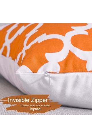 Teltree "6 Adet 45x45 Cm Yumuşak Pamuklu Keten Koltuk Yastık Kılıfı - Modern Desenli" Diğer