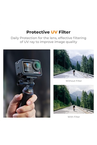 K&f Concept Uv Filtre Djı Osmo Action 4/5 Pro Uyumlu