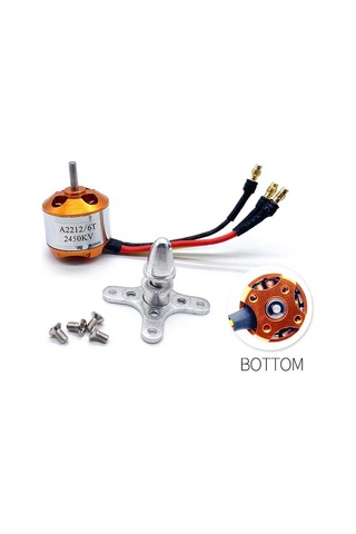Alkatronik-A2212 2450Kv Fırçasız Motor Multicopter Rc Drone 2S-3S Lipo