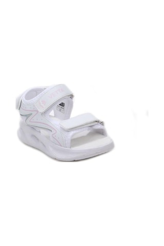 Papuçcity Vetta 03497 Kız Çocuk Bebe Sandalet Ayakkabı Beyaz