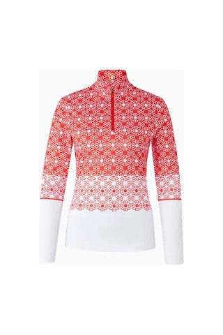 Bogner Sport First Layer Beline Termal Kadın Kayak Içlik İçlik Kırmızı - Beyaz