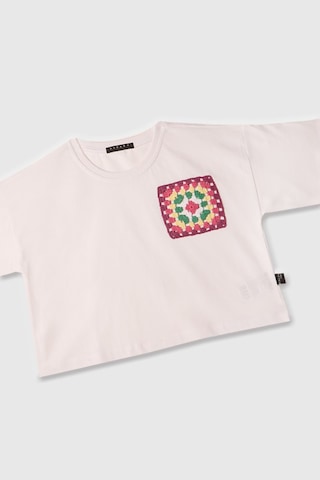 Sisley Kız Çocuk Beyaz Tshirt