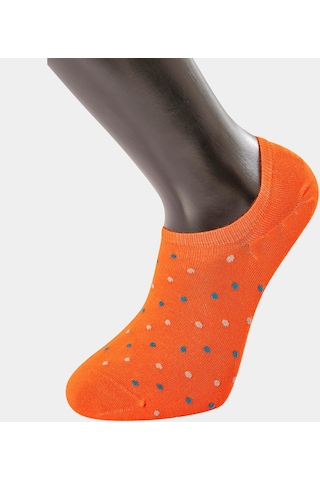 Türen 6'lı Paket Puanlı Sneakers Çorap 9005 - Turuncu 001