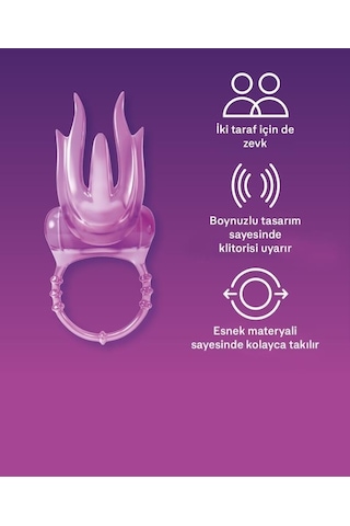 Durex 2'si 1 Arada Vibratör Ve Uyarıcı Başlık +Durex Intense Devil Ring Titreşimli Halka