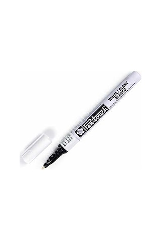 Sakura Pen-Touch Markör Fine Permanent Kalem Beyaz 1.0 MM Beyaz