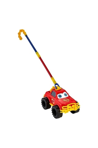 Alpmodel Hürkuş Uçak Jeep Araba Tekerlekli Çın Çın Sürmeli Baston Saplı Sopalı Itmeli Oyuncak 3 Lü Set