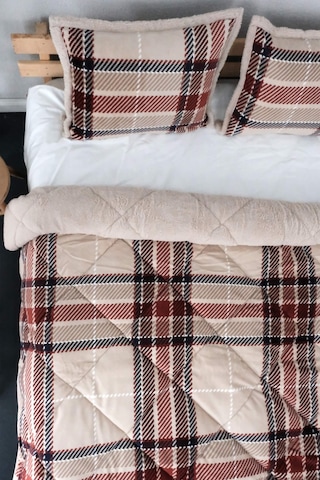 Merinos Comforter Çift Kişilik Yorgan Seti - Vizon