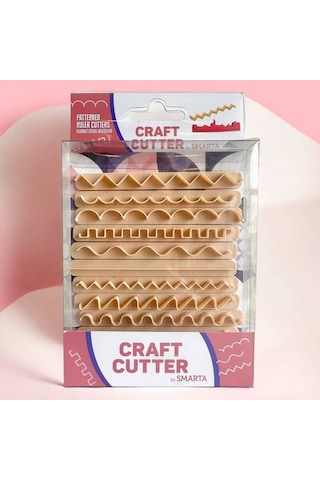 Smarta Craft Cutter Desenli Cetvel Kesiciler Hamur Ve Kil İçin