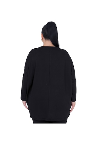 Kadın Büyük Beden Oversize Salaş Bluz Tunik Siyah