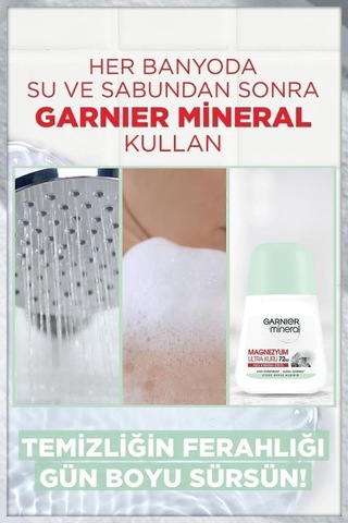 Garnier Mineral Magnezyum Ultra Kuru Roll-On Kadın Deodorant Seti