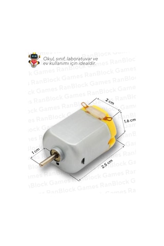 25'li Paket Dc Deney Motoru - Okul Ve Sınıflar İçin Meb Uyumlu Arduino Uyumlu