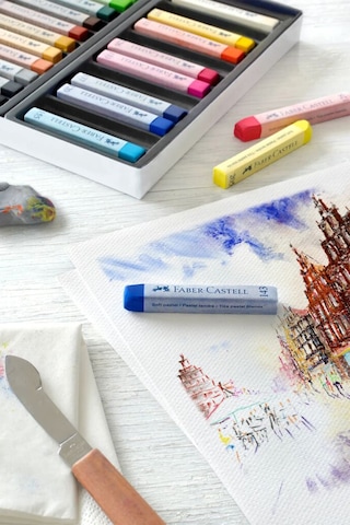 Goldfaber 36'lı Toz Pastel Seti, Parlak Ve Yoğun Renkler, Yüksek Pigmentli Çok Renkli