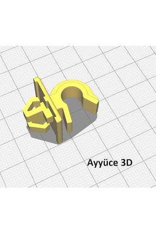 Ayyüce 3d, Hyundai Accent Kaput Çubuğu Tutucu Klips, Siyah