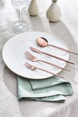 Apricot Faro Rosegold 24 Parça 6 Kişilik Çatal Kaşık Bıçak Kutulu