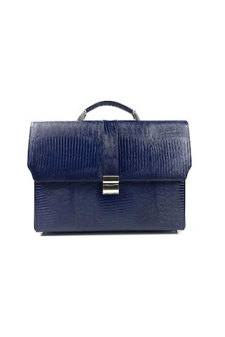 Erkek Hakiki Deri Evrak Çantası-132635 Siyah