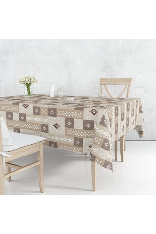 Astarlı Silinebilir Pvc Muşamba Masa Örtüsü Kilim Desen (519062276)