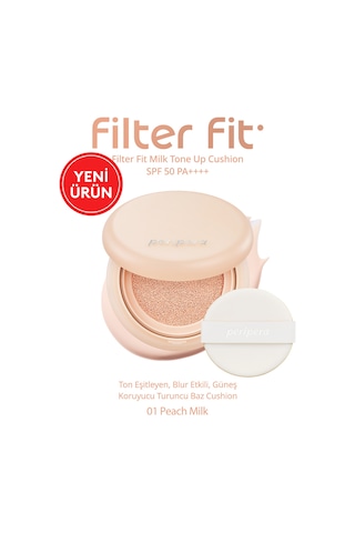 Peripera Filter Fit Milk Tone Up Cushion 01 Peach Milk