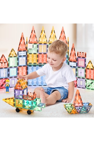 Starshine 100 Parçalı Premium Manyetik Oyuncak/bloklar Seti Renk