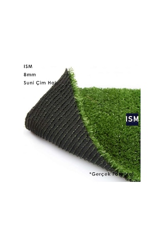 Ism - Suni Yapay Çim Balkon Halı - 8Mm - Yeşil Renk