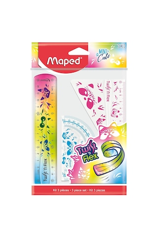 Maped - Çizim Seti Twıst'nflex Mını Cute- 3 Parçalı - Orijinal 981828 Çok Renkli