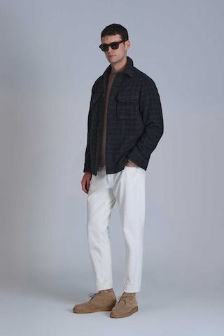Lufian Erkek Focus Basic Slim Fit Gömlek 112010661 Antrasit Antrasit