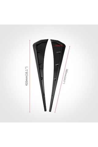 Oto Araç Universal Çamurluk Venti Honda Civic Fc5 Model Vent Fc5 Venti Parlak Siyah Piano Black