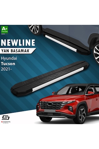 S-dizayn Hyundai Tucson 4 Newline Aluminyum Yan Basamak 173 Cm 2021-2024 A+ Kalite
