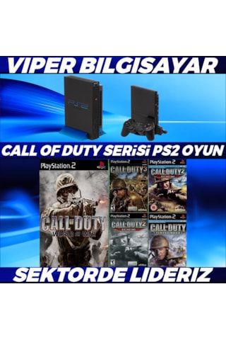 Muhteşem Call Of Duty Serisi 5 Adet Ps2 Oyun Açıklamayı Okuyunuz