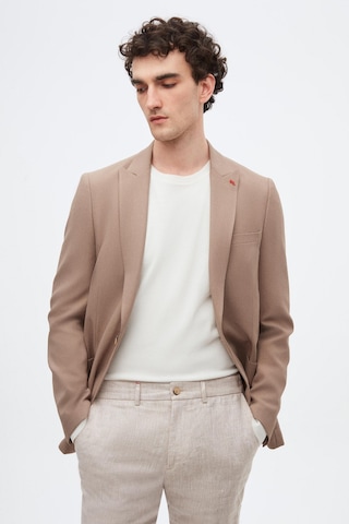 Twn Slim Fit Vizon Armürlü Uçan Blazer Kumaş Ceket 4ef04zb024092 Vizon