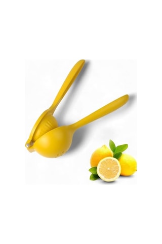 Paslanmaz Çelik Statik Boyalı Limon Ve Narenciye Sıkacağı Ergonomik Ve Dayanıklı 24cm Sarı Çok Renkli