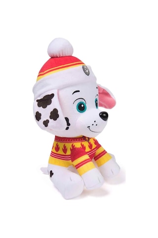 Paw Patrol Sesli Holiday Peluş 20 Cm 87323 Marshall Çok Renkli