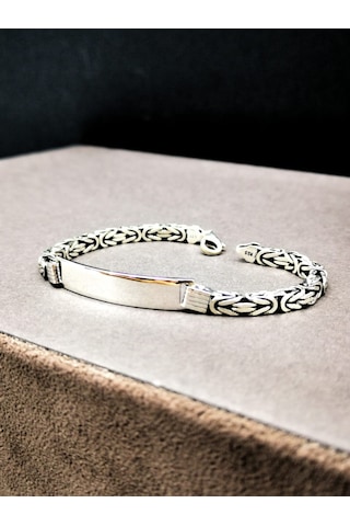 Omar Silver Erkek Kral Kare 4,5/5Mm Plakalı Künye 27 Gr