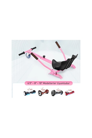 HoverKart Elektrikli Kaykay Hoverboard Aparatı Tüm Modellerle Uyumlu Pembe