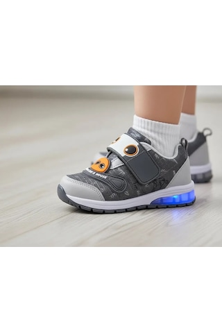 Tuğba Ortopedi 024 Çocuk Işıklı Sneaker Füme