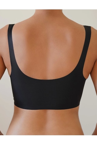 F.K Fk Lazer Kesim Pedli Seamless Bralet Sütyen Siyah Siyah