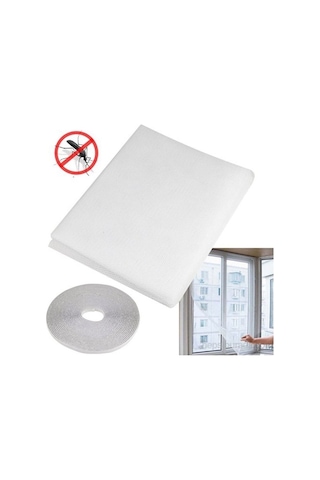 75cm X 125cm Beyaz Renk Sineklik Pencere 5 Metre Yapışkanlı Bant 75 X 125