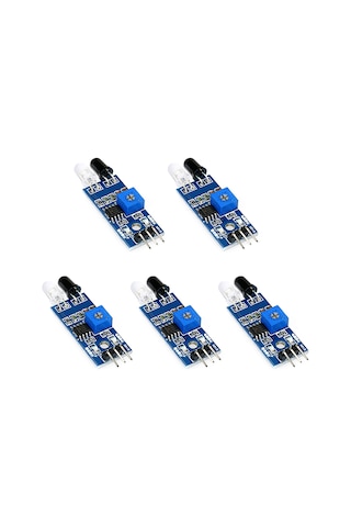 Skycity 5 Adet Arduino Uyumlu Ir Yansıma Sensörü - Engelle Kaçınma Ve İz Takip Modülü 2-30cm Mesafe, 3.3v-5v 1 ADET