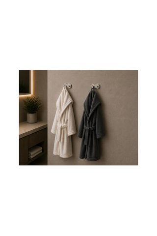 2'li Set Oval İkili Modern Banyo Askılık 100 Mm Paslanmaz Çelik Delmeden Yapışkan Montaj Inox