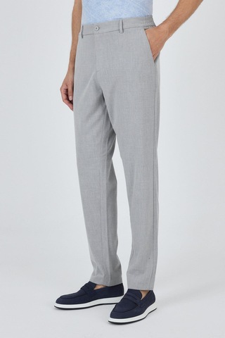 İmza Gri Esnek Yandan Cepli Casual Standart Fit Jogger Pantolon 1003250119 Gri
