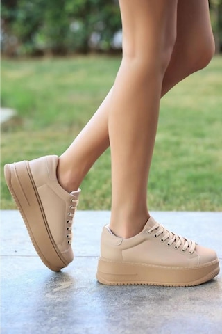 Papuç Sepeti 2596 Kadın Yüksek Topuk Günlük Sneaker Ayakkabı 001