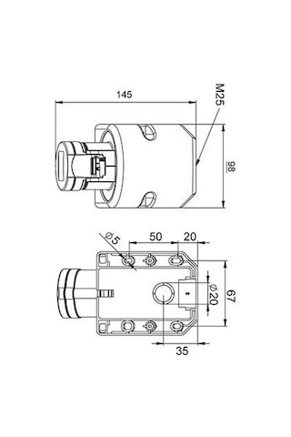 Mete Enerji 4x16a. Ip44 Duvar Prizi-eğik Gövdeli Vidalı Bağlı 406605v