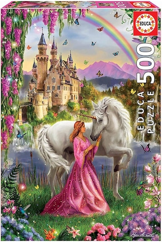 Educa Puzzle 500 Parça Faıry ve Unıcorn 17985