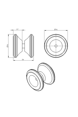 Cam Kapı Tokmağı Kolu - Cam Kulpları