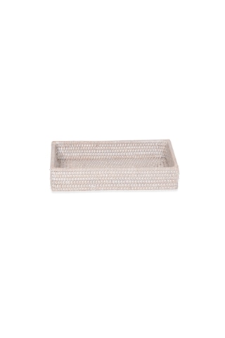 Basket Tepsi, Tezgah Üstü, 30xh6x16cm - Beyaz Beyaz