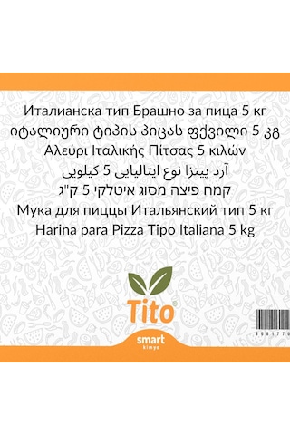 Pizza200 İtalyan Tipi 00 Pizza Unu 5 Kg